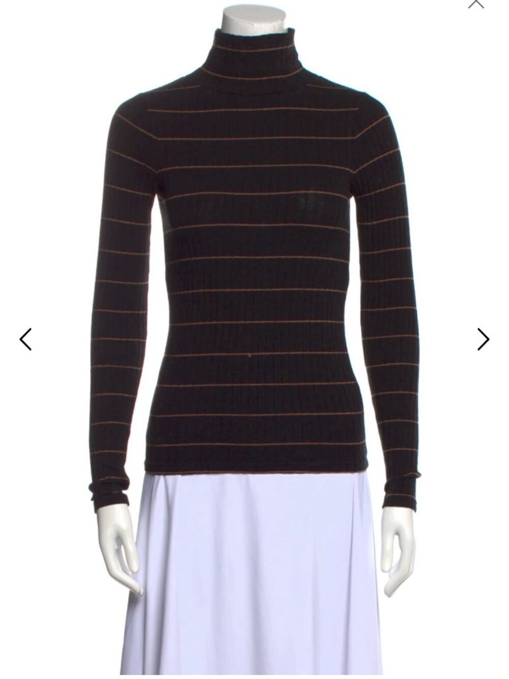 Vince Striped Turtleneck Top